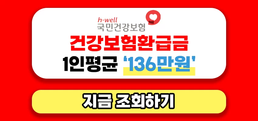 건강보험 환급금 조회하기